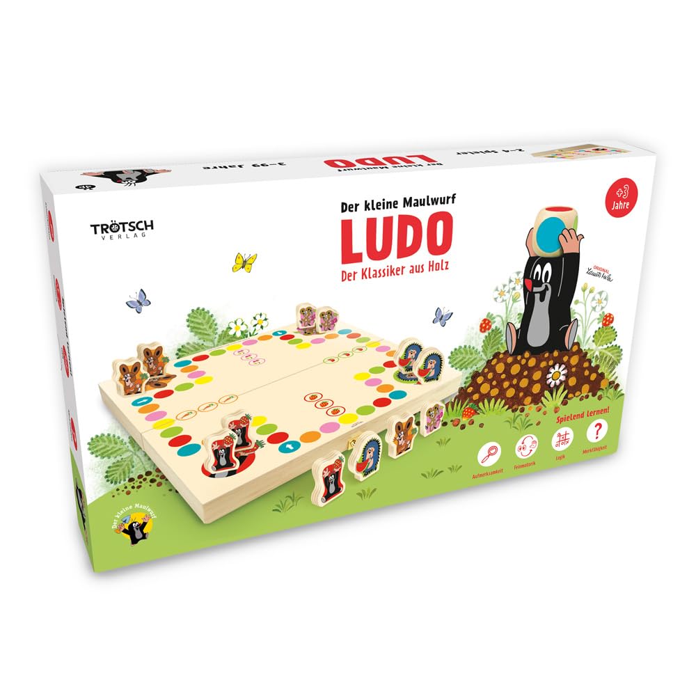 Trötsch Verlag Der kleine Maulwurf Spiel Ludo