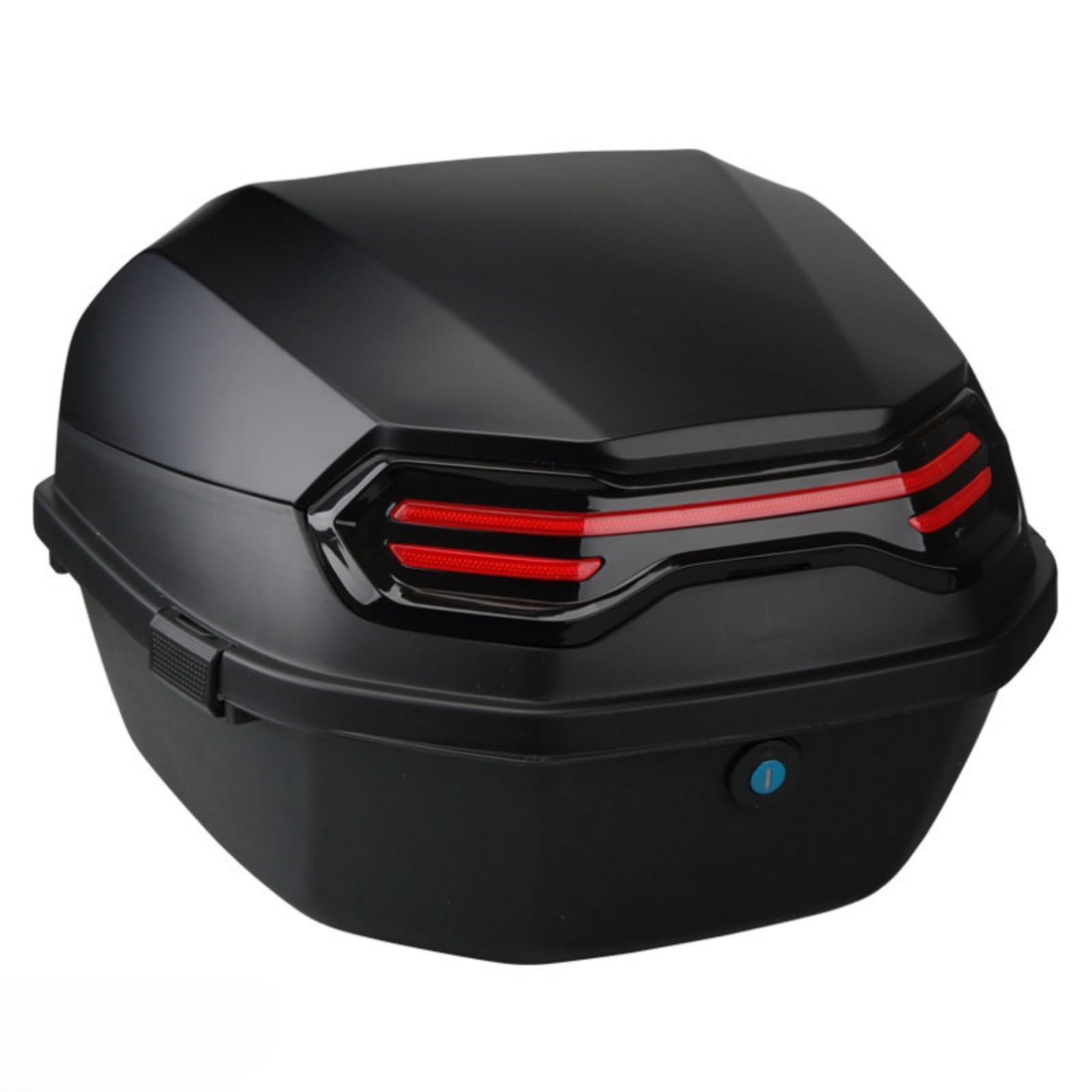 2024 New Model Motorcycle Rear Box, Large Capacity, 10.6 gal (44 L) Rear Box, Bike Box, Lightweight Top Case, Motorcycle with Book Included, Easy to Attach and Remove, Bicycle Rear Box, For