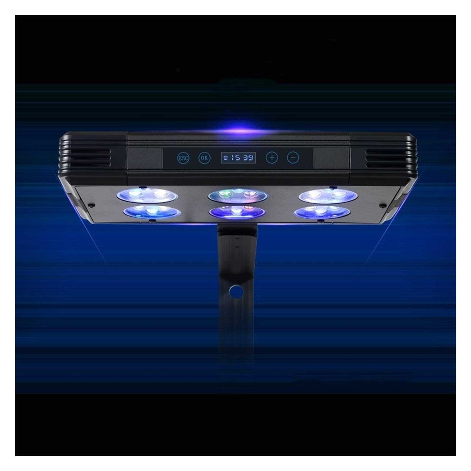 oświetlenie akwarium Akwarium pełne spektrum ściemnialne oświetlenie rafy koralowej 30W 52W 75W LED wschód słońca zachód słońca ze sterowaniem dotykowym oświetlenie morskie do akwarium roślinnego(A075