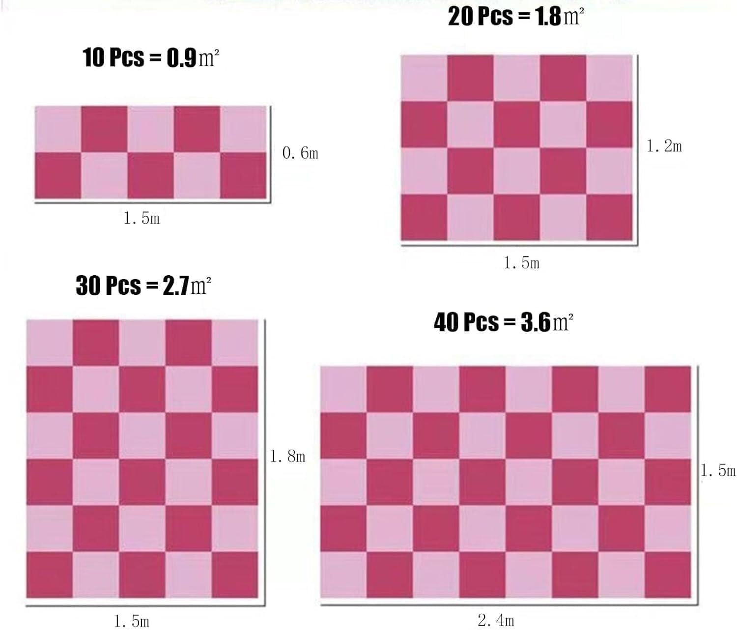 ベッドサイドプラッシュフォームパズルエリアラグ 10枚セット 防音カーペットタイルマット 保育園、ジム、ヨガ、オフィス、ホームデコレ