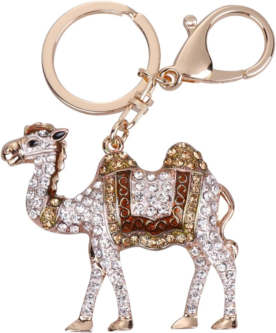 CALLARON Camel Shape Keychain Pendant Lightweight Fashion Bag Accessories Durable Key Holder Charm for Handbag Car Keys Decoration