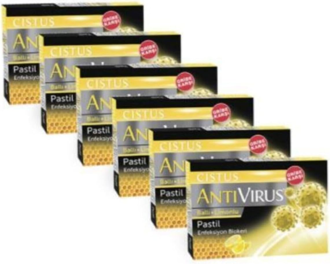 Cistus Antivirus Ballı Limonlu Pastil, 10'lu 6 Adet