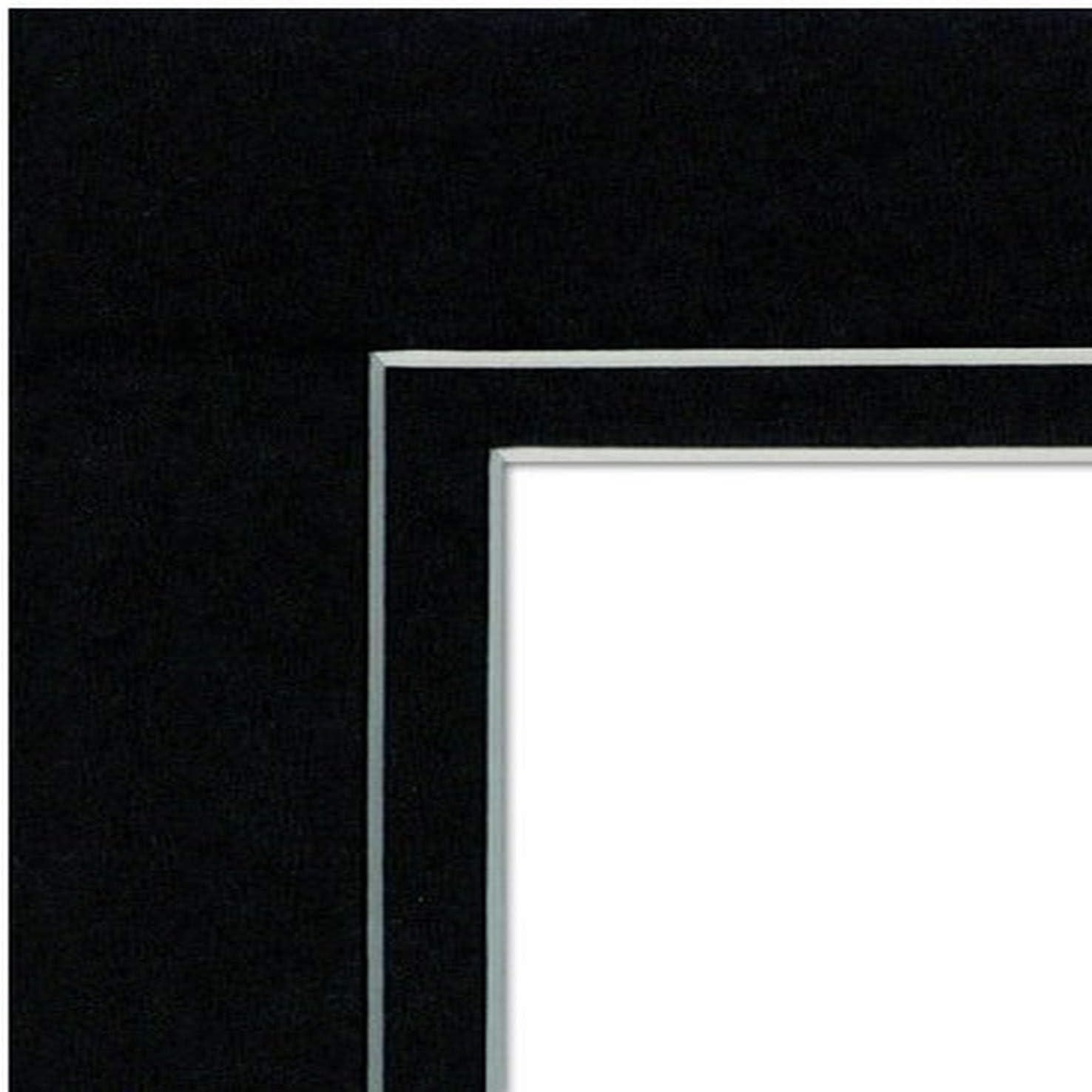 Imperial Frames Black Double Mattboard, 3-1/2 by 5 pictures into 5 by 7 frames