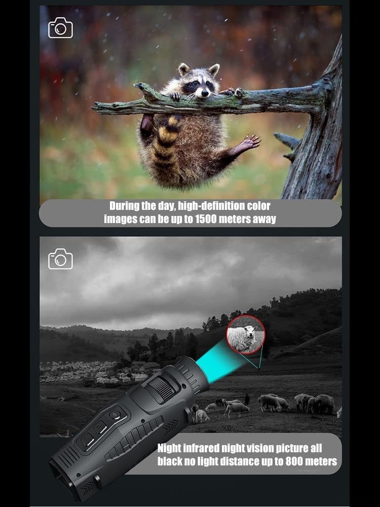 AKASO Seemor-200 Binocolo Visione Notturna 4K A Colori - Perfetto Per Caccia, Campeggio E Sicurezza Noturna - Foto 9