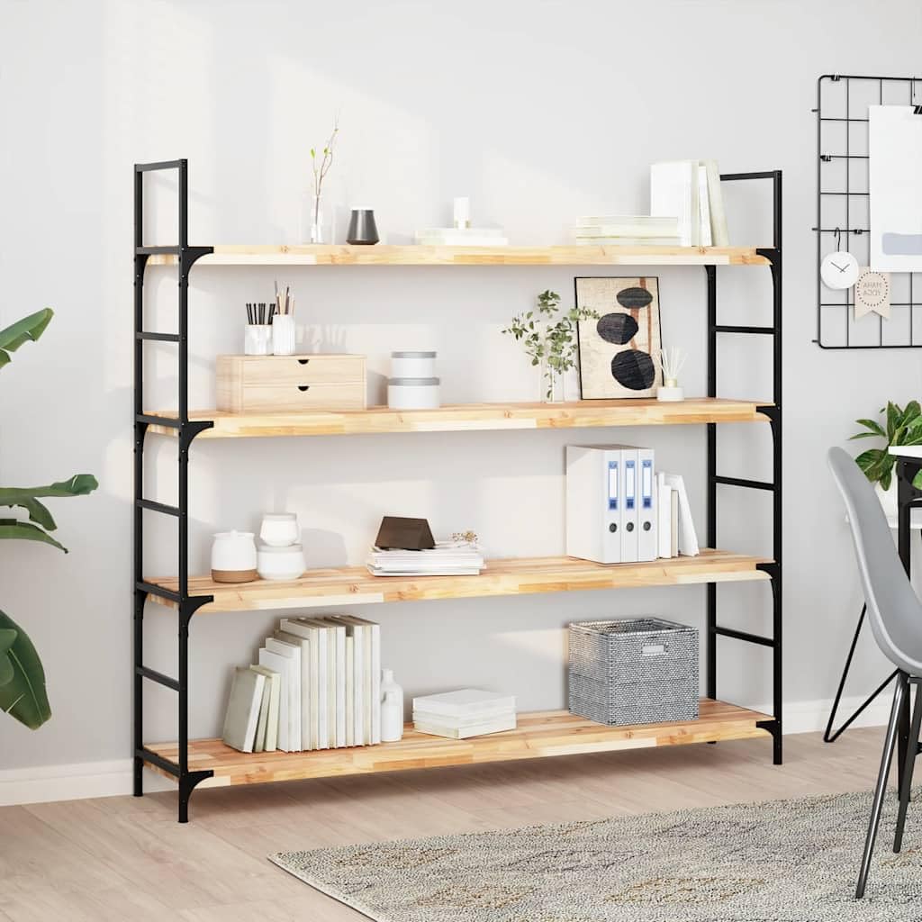 Étagère flottante bois massif acacia 160 cm pour une décoration authentique et chaleureuse