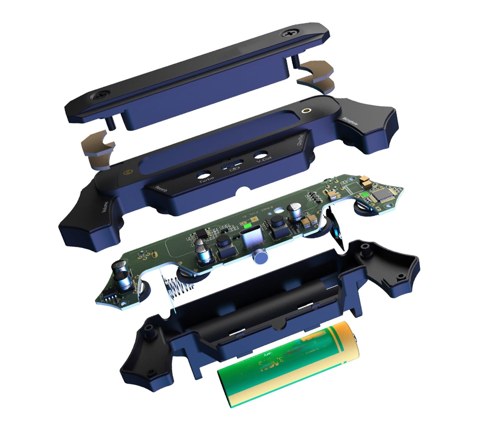 Pickup per chitarra folk nessun bisogno di forare il ricevitore di vibrazione un pulsante di disattivazione Pickup Chitarra Acustica