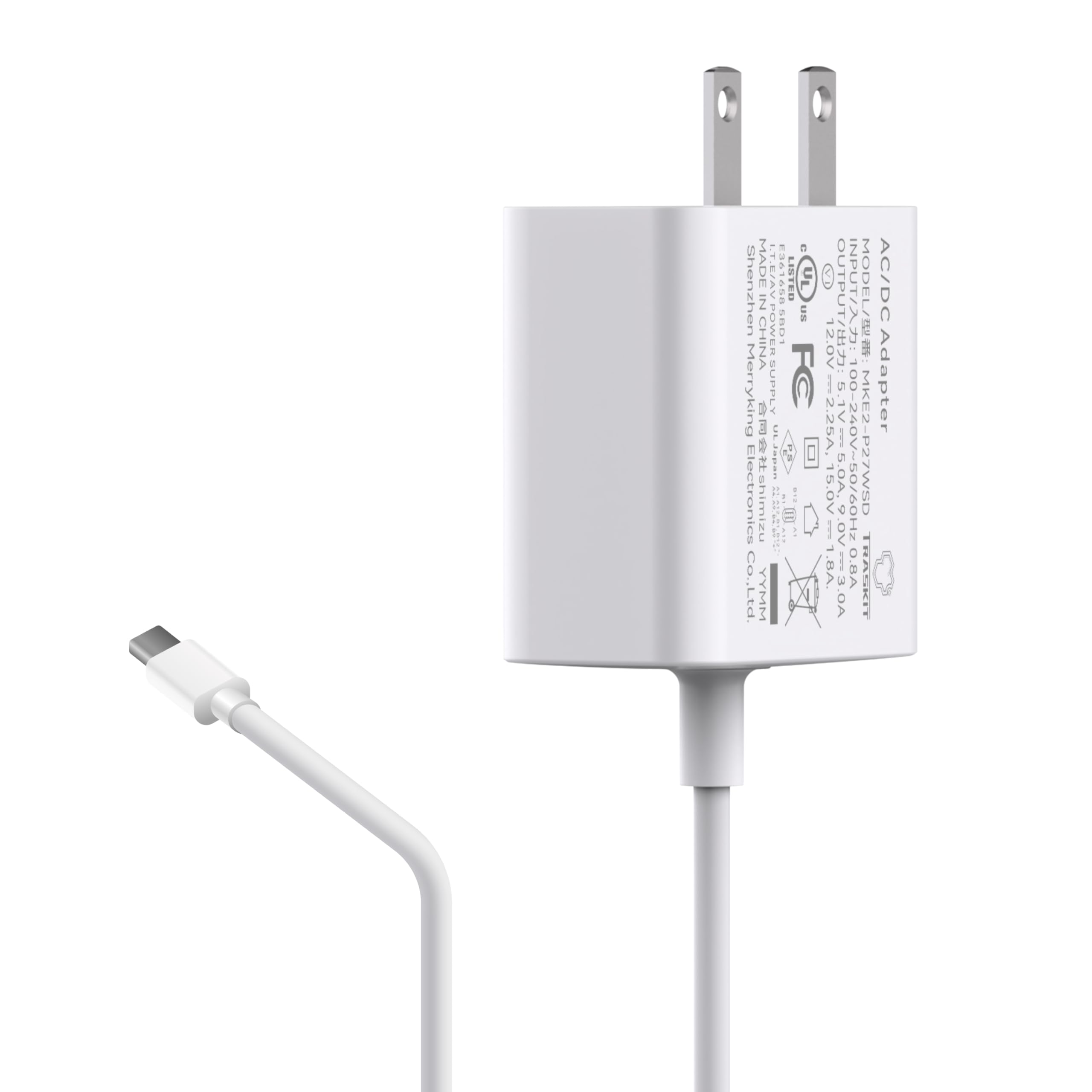 Amazon.co.jp: TRASKIT Raspberry Pi 5電源 、ラズパイ5 電源 PD 27W