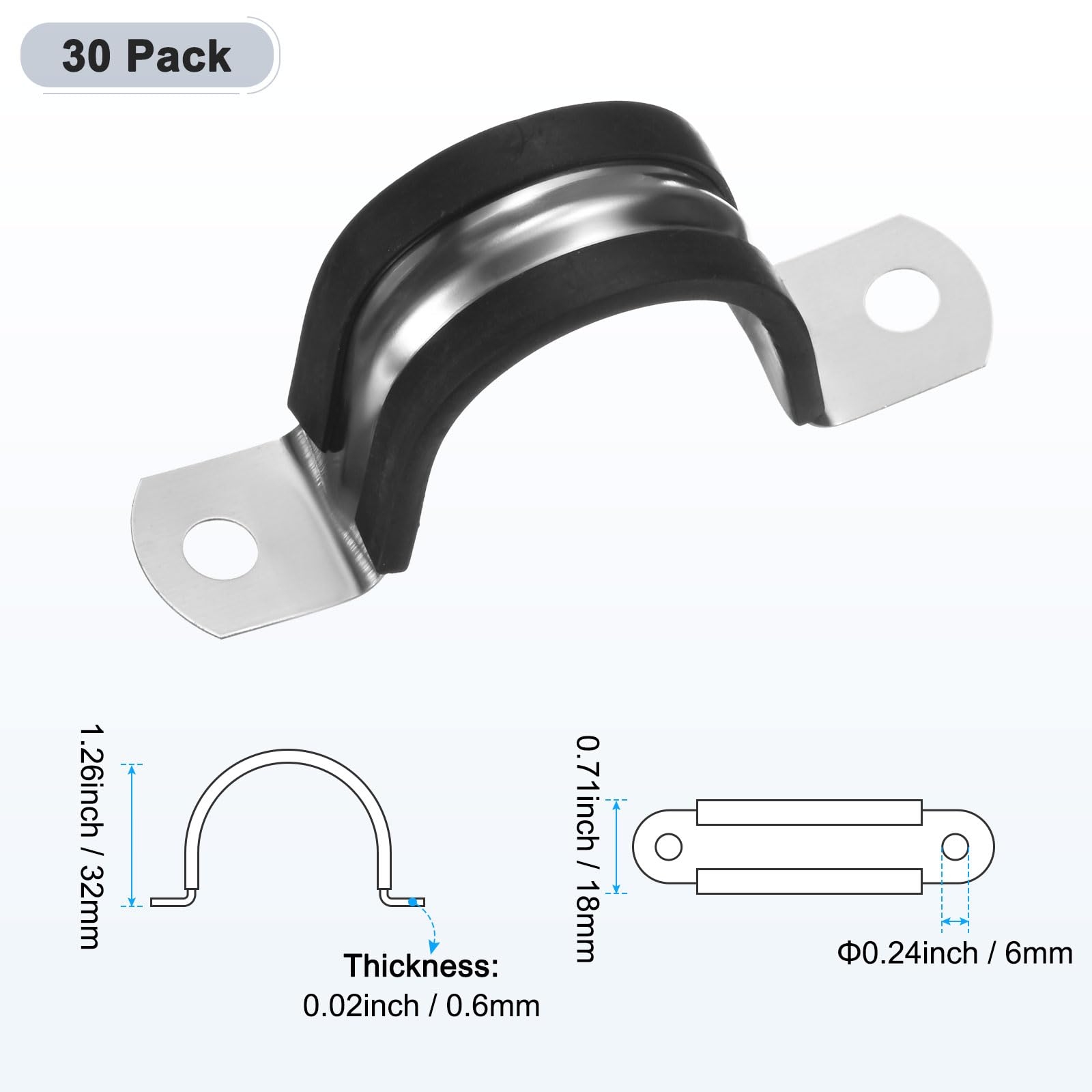 M METERXITY 30-Pack Cable Clamps - Image 3