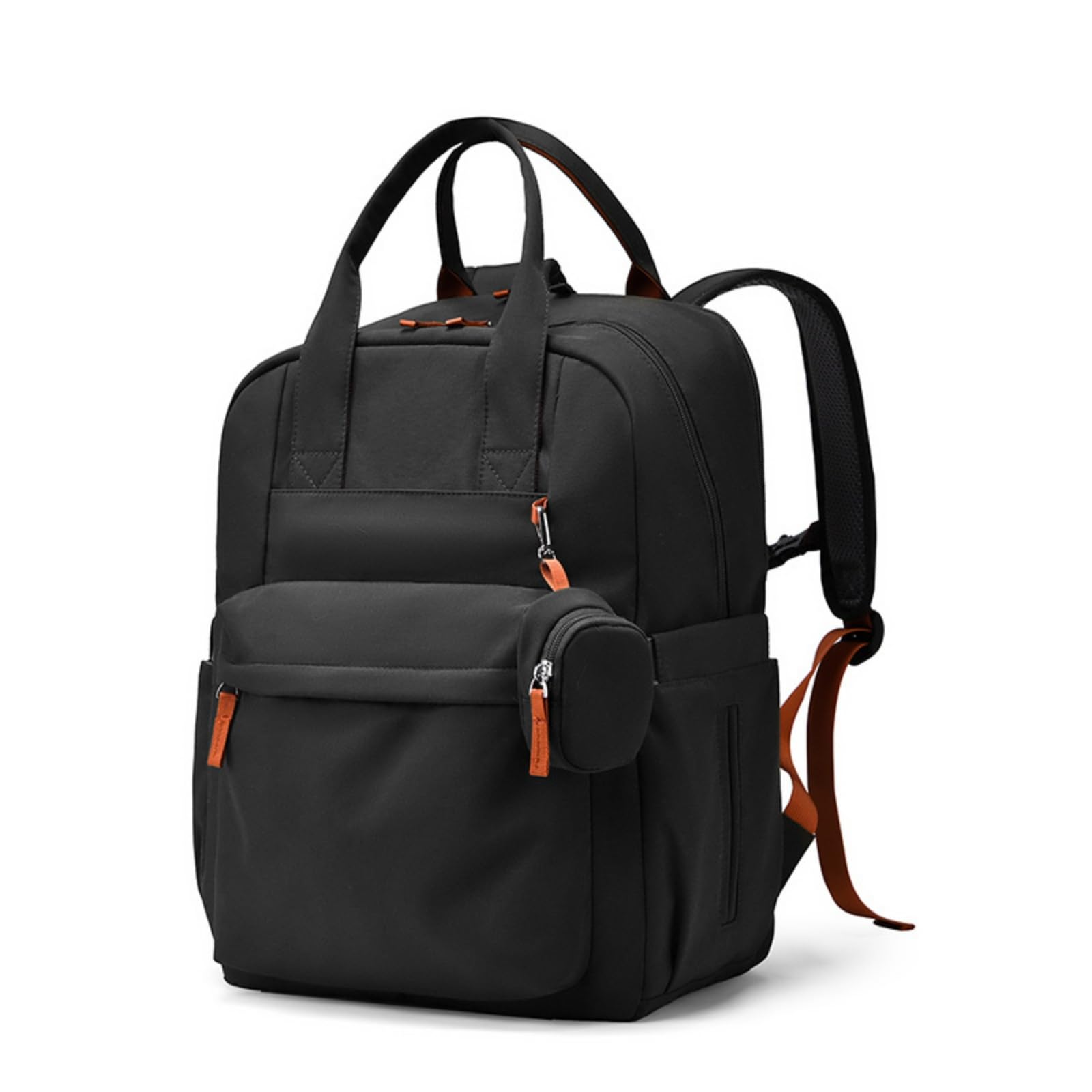 Mochila Pañalera Multibolsillos Pañalera Mochila Gran Capacidad Bolso Maternidad para Mamás, Padres, Negro, Negro