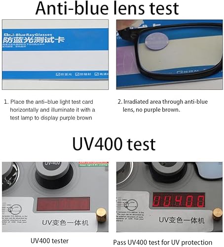 Miniatura 5 de Weloveushop Gafas de lectura anti-luz azul Gafas de lectura con clavo de arroz para hombres y mujeres
