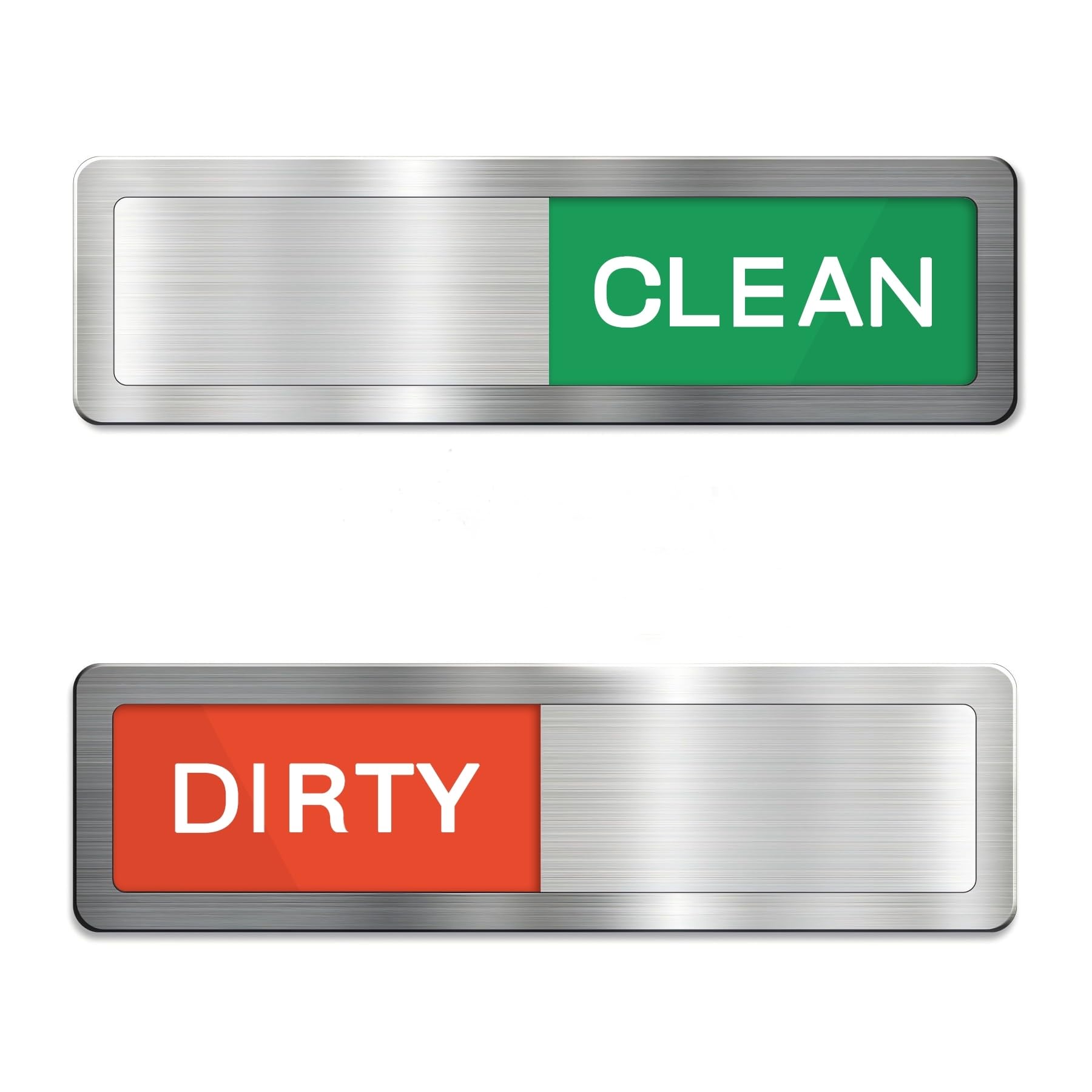 Clean Dirty Dishwasher Magnet Sign, Kaluofan Dishwasher Magnet Clean Dirty Sign Clear and Easy to Read Font, Used for Cleaning and Dirt Reminder Signs (Red Green)