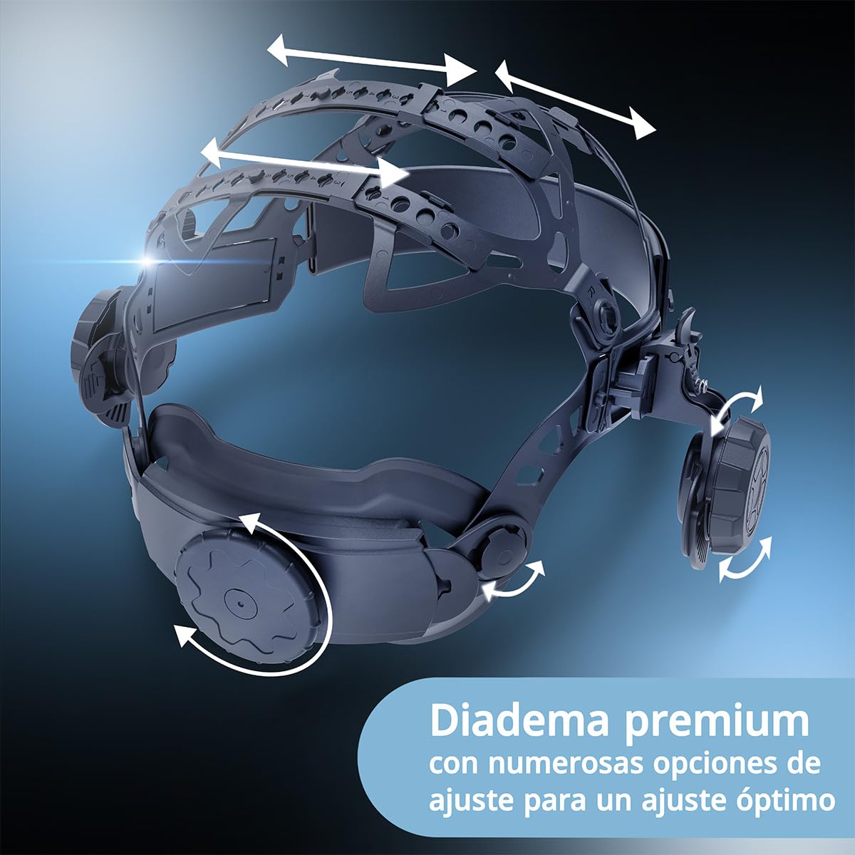 STAHLWERK Master Air - Casco de soldadura automático 3 en 1 con entrada de aire fresco, control de función por Bluetooth, reproducción de color verdadero, oscurecimiento DIN 4 a DIN 14, clase óptica 1