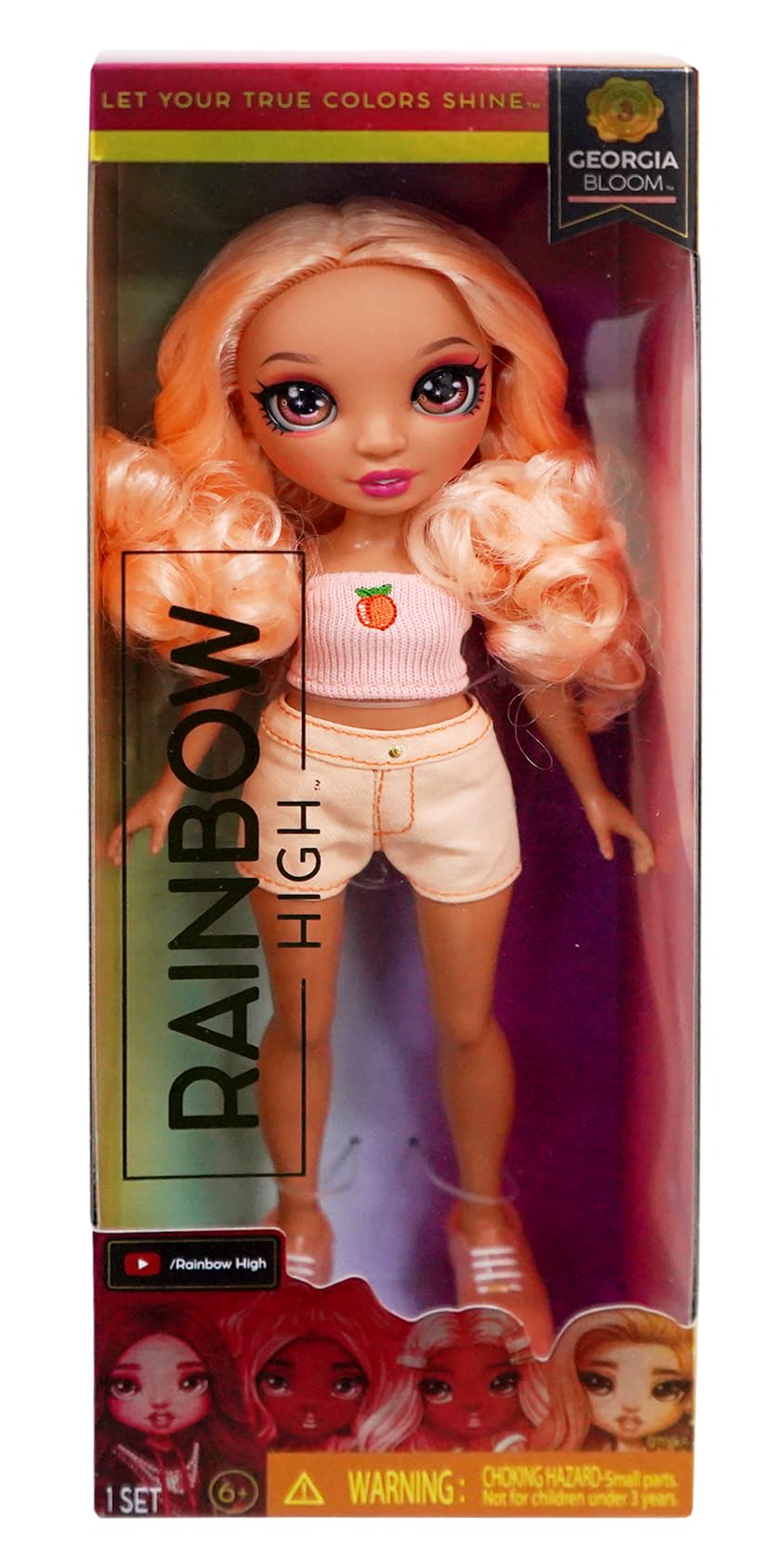 Yummiland Lip Gloss Doll, Nia Candy Fluff, Scented & Color-Changing Doll with DIY Lip Gloss Kit, Collectible Beauty Toy for Girls, Fun Fashion Playset & Gift for Kids