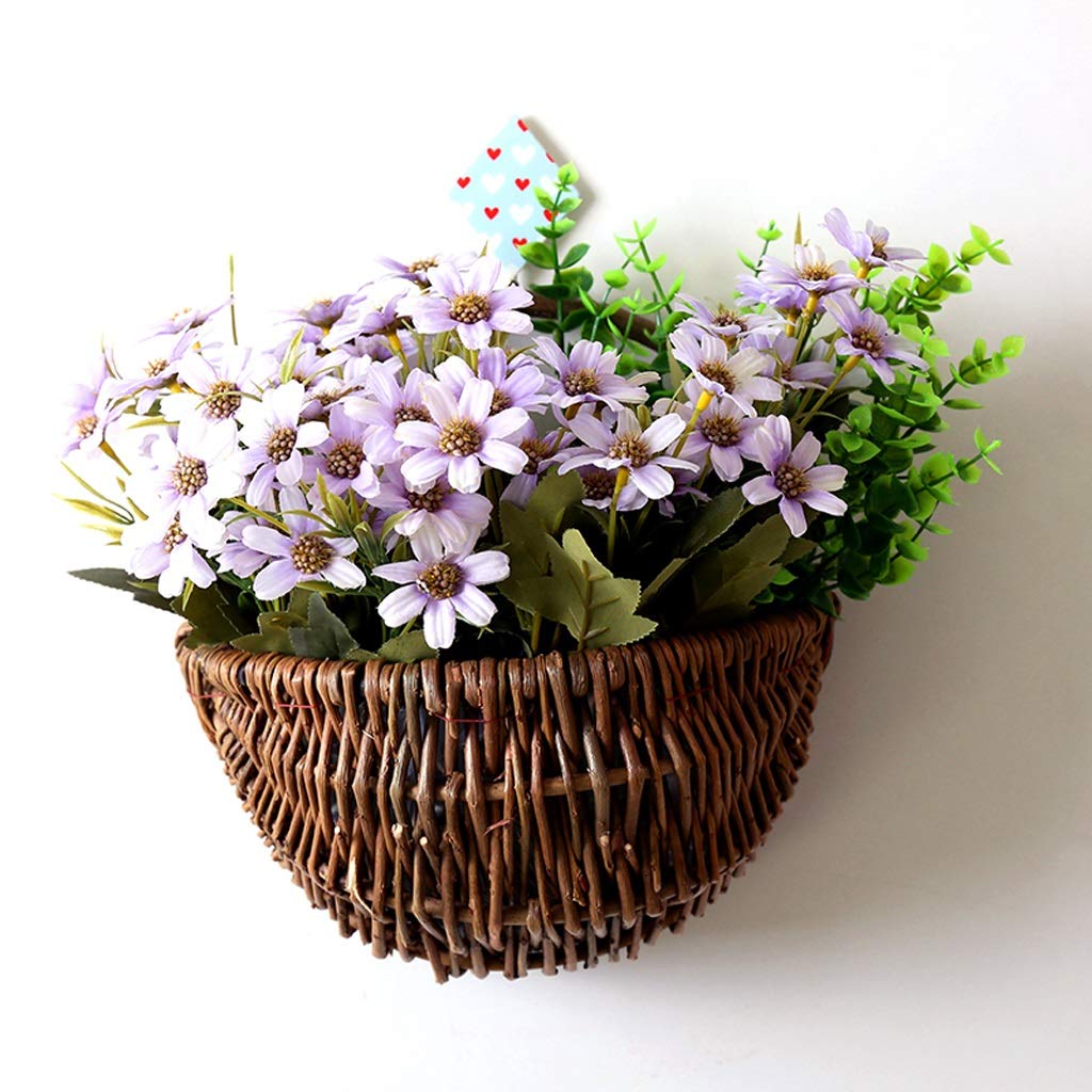 JJJ GCX- wiszący kosz ścienny wisząca doniczka na kwiaty dekoracja ścienna wiszący kosz na kwiaty wisząca doniczka ścienna wykwintna (rozmiar: 30 cm x 20 cm x 16 cm)