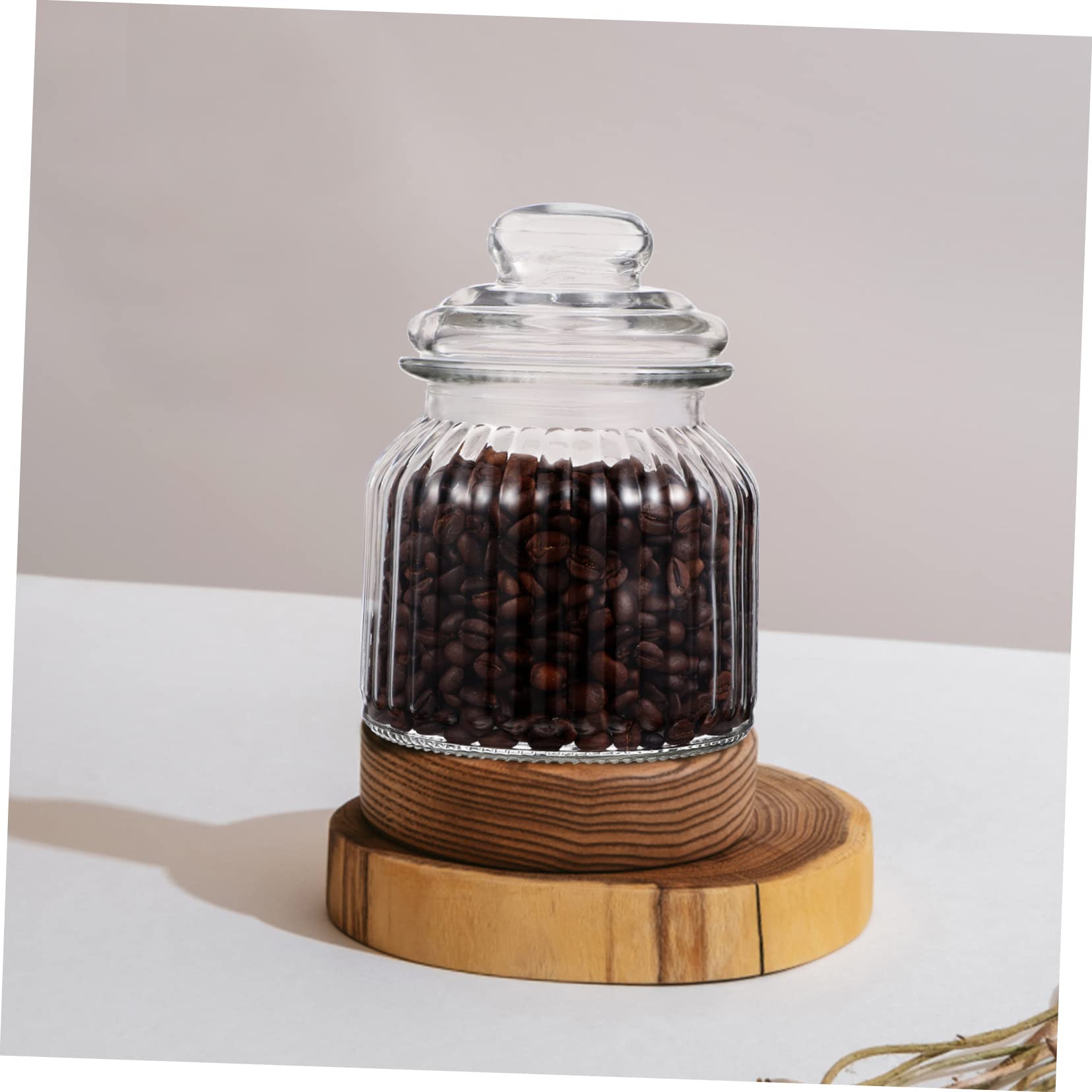 VICASKY Bonbongläser Spülmaschinenfest 2 Stück aus Glas 650ml Luftdichte Vorratsdosen mit Deckel für Weihnachten und Partyaufbewahrung