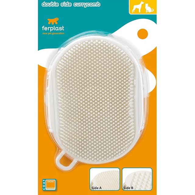 Foto 2 de 3 de Ferplast Cepillo Guante Doppio para Perros y Gatos - Pelo Corto - de Goma Suave