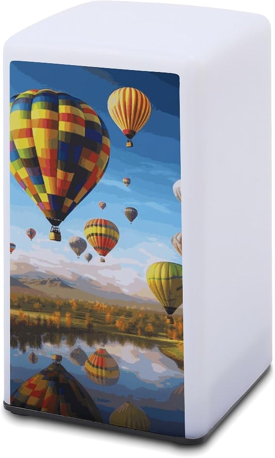 Desk Lamp Table Lamp with 2 Lighting Modes Battery Operated Horse Pattern Reading Lamp for Bedroom Nightstand