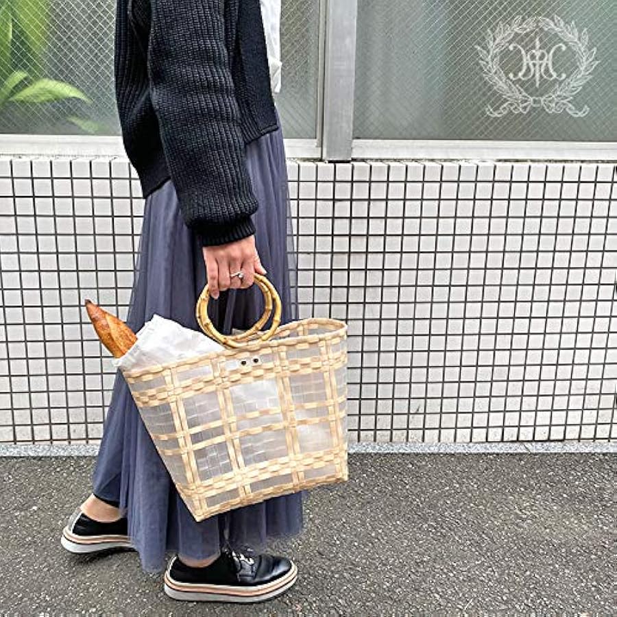 Amazon | [ハルモニア] モノトーン クリア プラカゴ バッグ