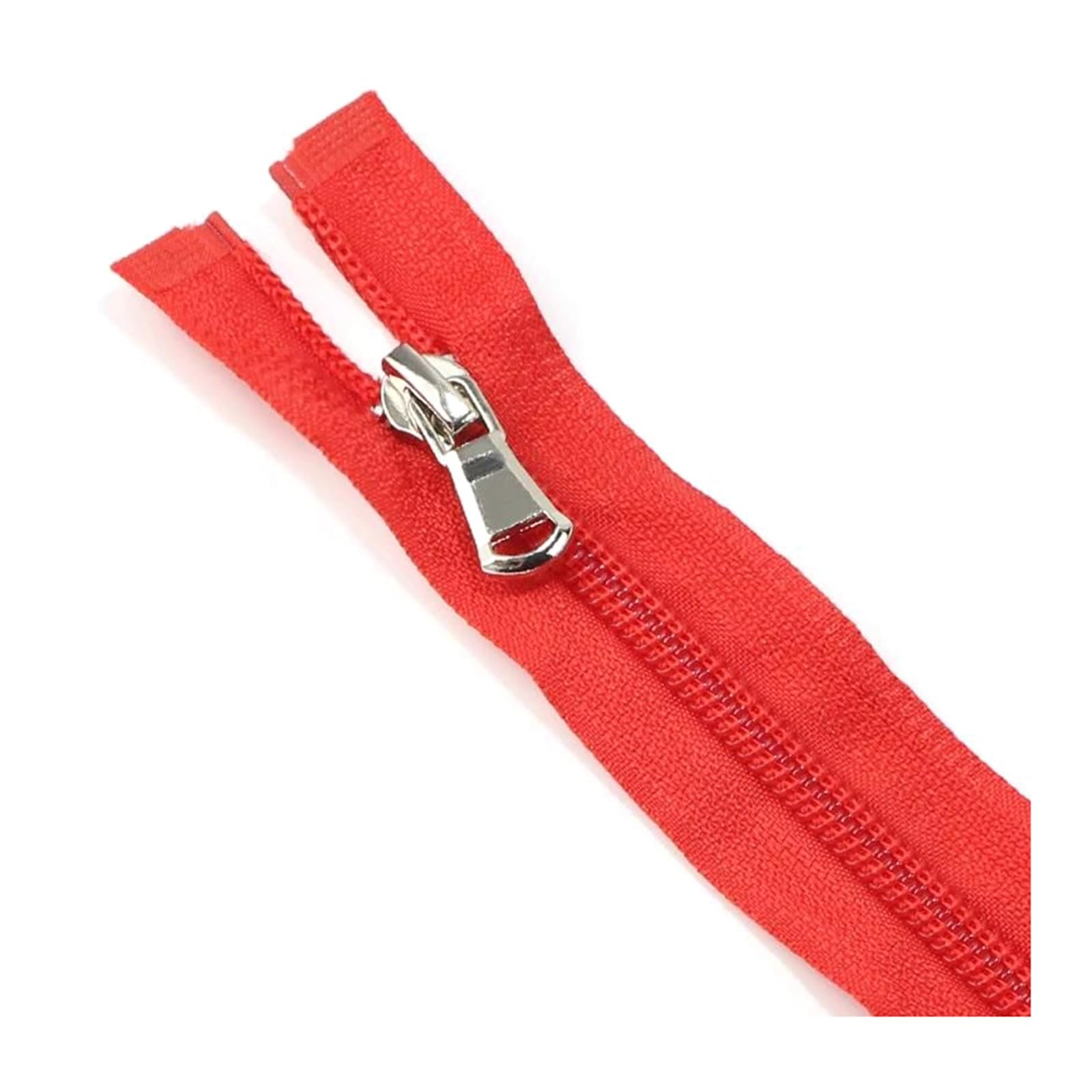 CFFQDQUANB Zipper for Bags, Nylon Coil Zippers Open-end for Tailor Sewing Crafts Nylon Zippers Accessories 5# 1pc(Red,70cm)