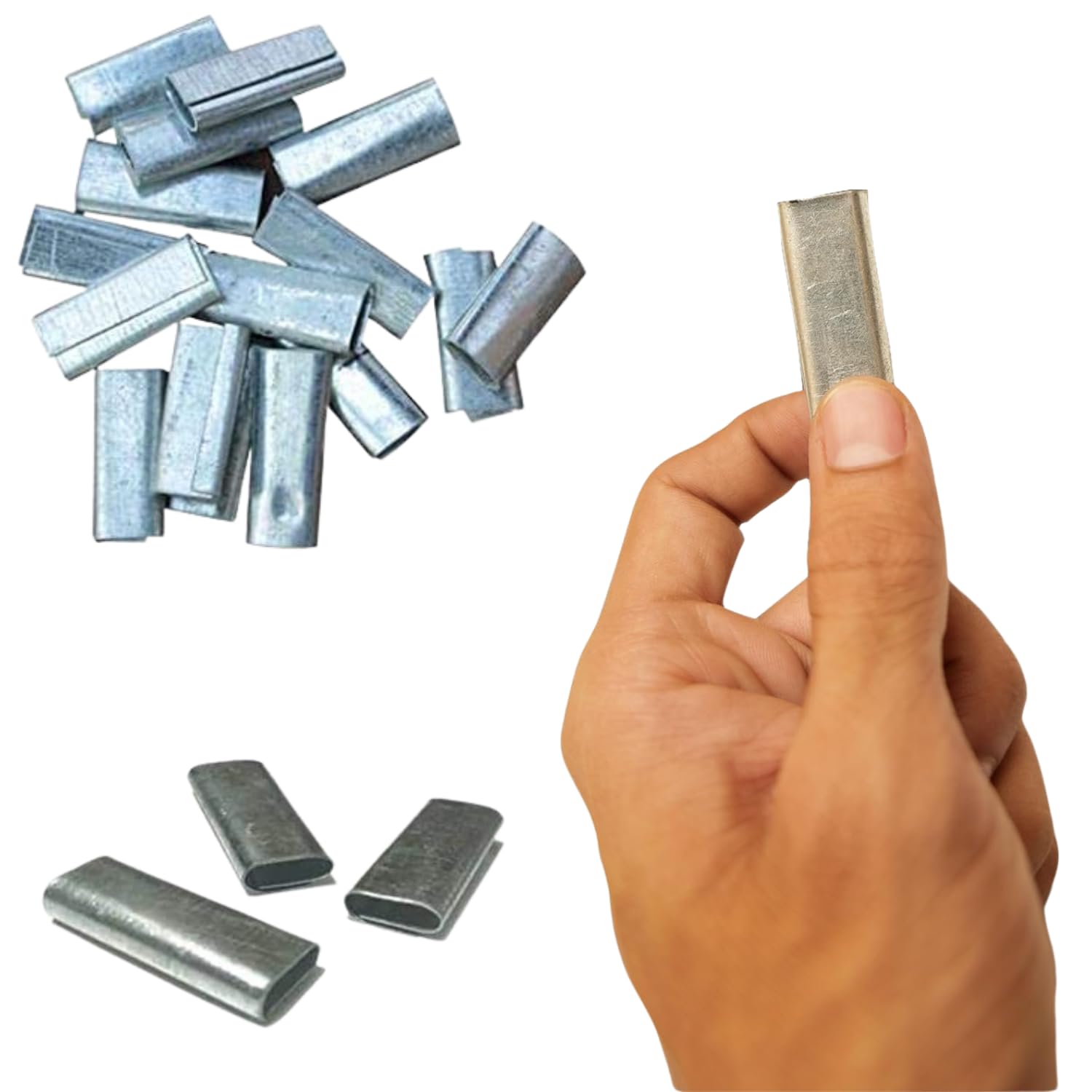 PackPro 12mm Galvanized Iron Strapping Clips | High-Durability Packing Clips for Box & Parcel Packing | Corrosion-Resistant, Perfect Grip, Compatible with Strapping clip (1, Kilograms)-image-33