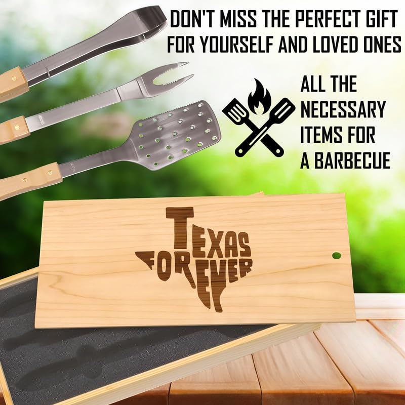 Set de herramientas para BBQ Texas Forever miniatura 2