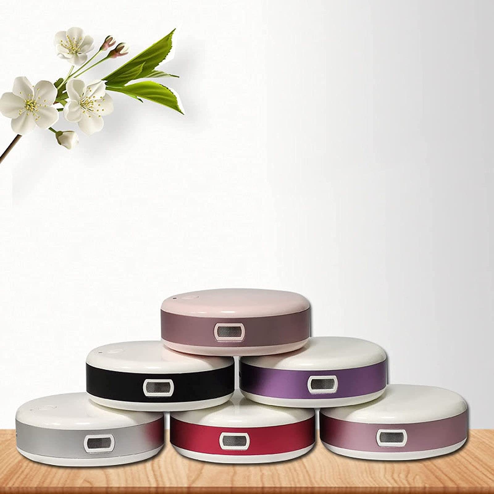 ZKHD Mini Purificador de Aire de Ozono, Esterilizador de Desodorización Portátil, Purificador de Aire con Recarga USB para Armario, Armario, Armario, Baño, Coche, Mascotas,Purple
