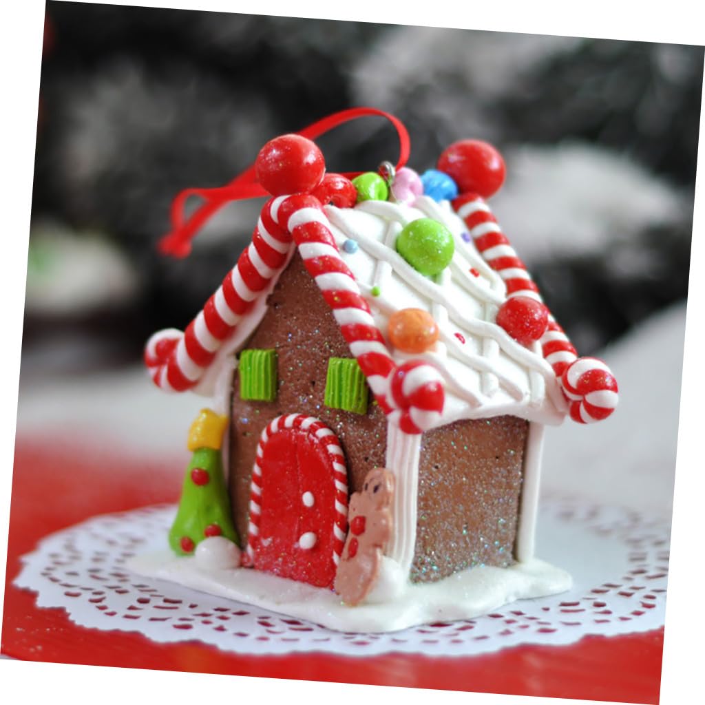 4 Piezas Decoraciones De Candy House Decoración del Hogar Casa del Pueblo De Navidad Decoración Navideña Decoraciones Navideñas Adornos