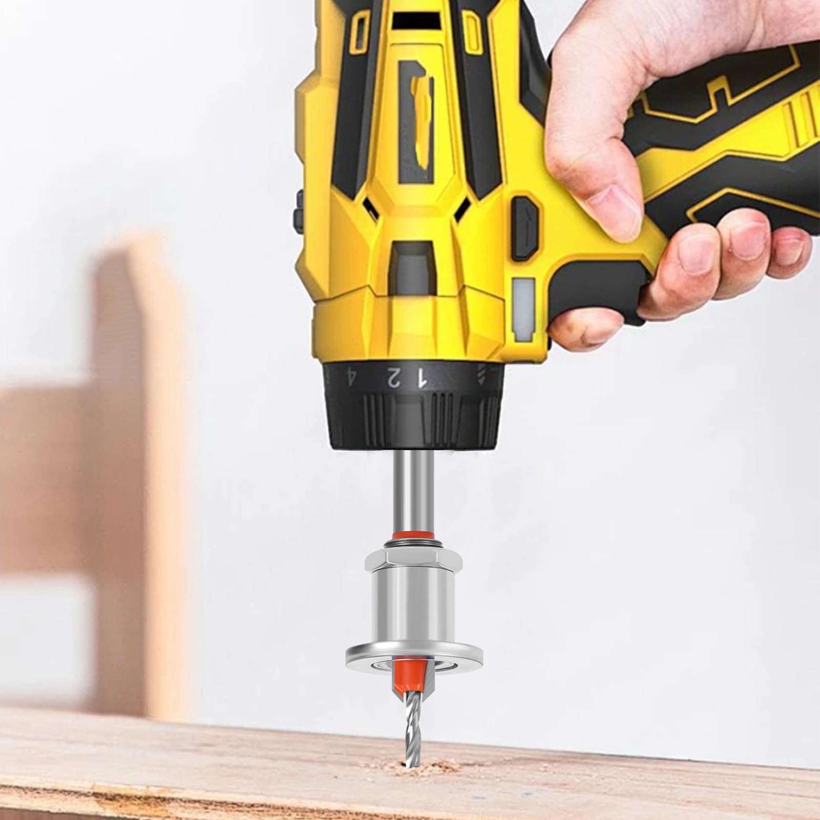 Set di punte svasate coniche in lega di alluminio, punte svasate per viti per legno, per mobili, riparazione domestica, lavori in legno, costruzioni di coperte, cerniere di porte, artigiani