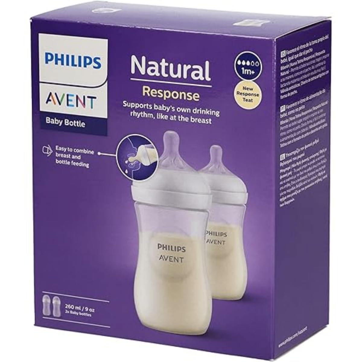 PHILIPS Avent NATURAL 3.0 FEEDING BOTTLE 260ML X2
