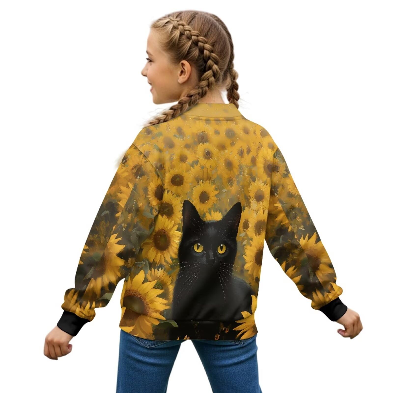 chaqlin Camisetas de béisbol para niñas, con botones, manga larga, con gráficos, ropa de punto para niñas