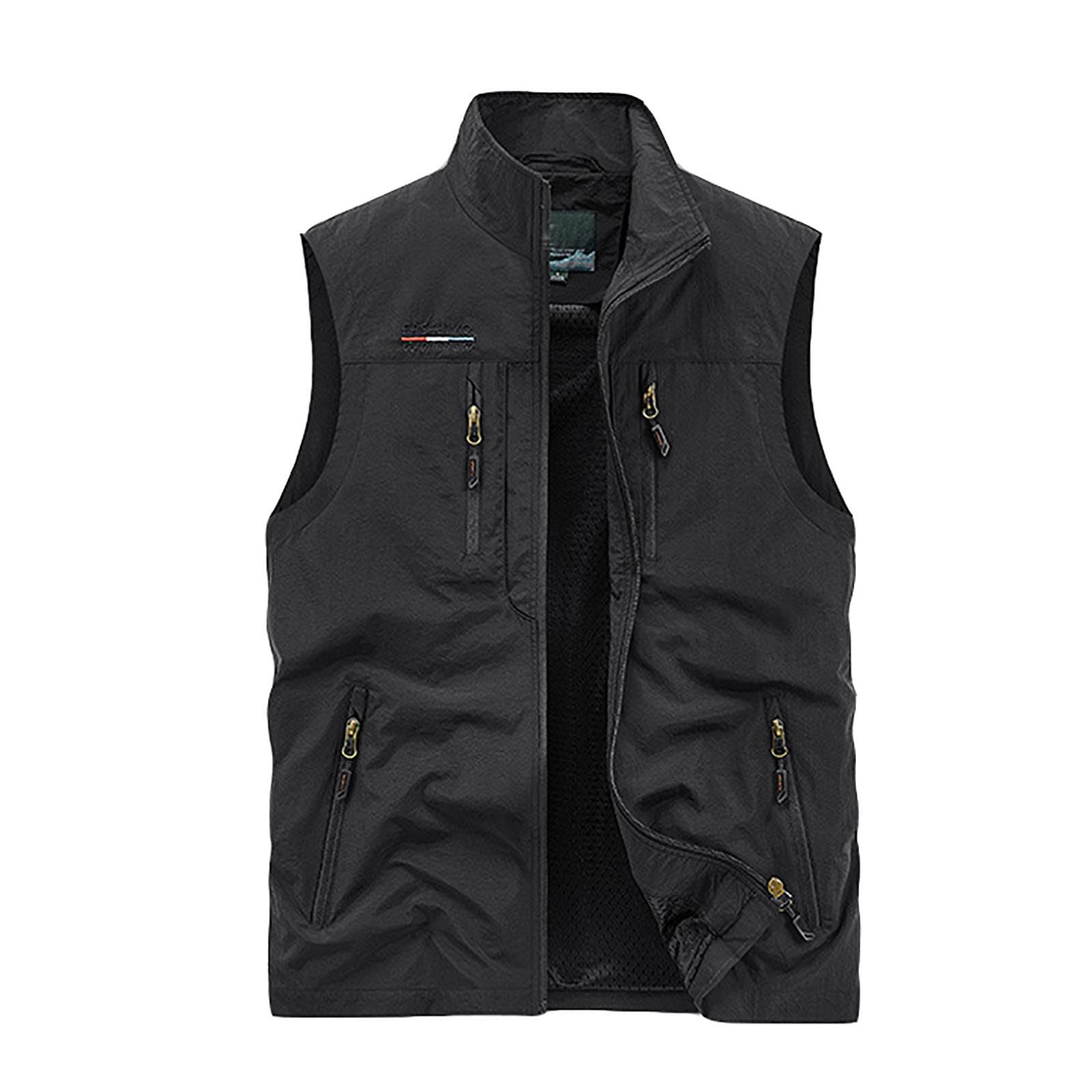 Chaleco casual para hombre con bolsillos para guardar objetos 4