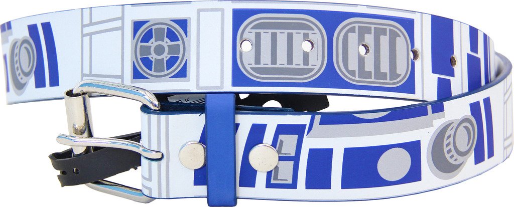 Star Wars Unisex White R2-D2 Robot Droid And Blue Belt (Large 36-38)
