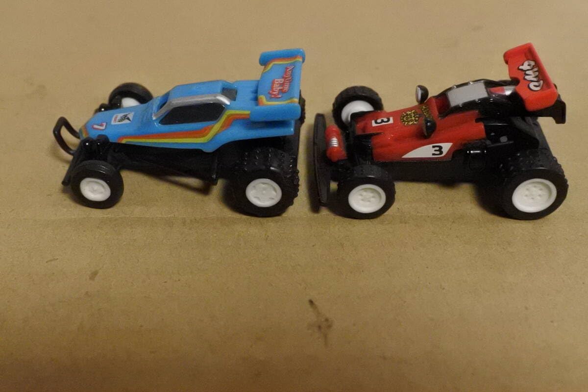 TAMIYA ミニ4駆 プルバックカー2台セット ＃7ブルー＆＃3赤 タミヤ 1/