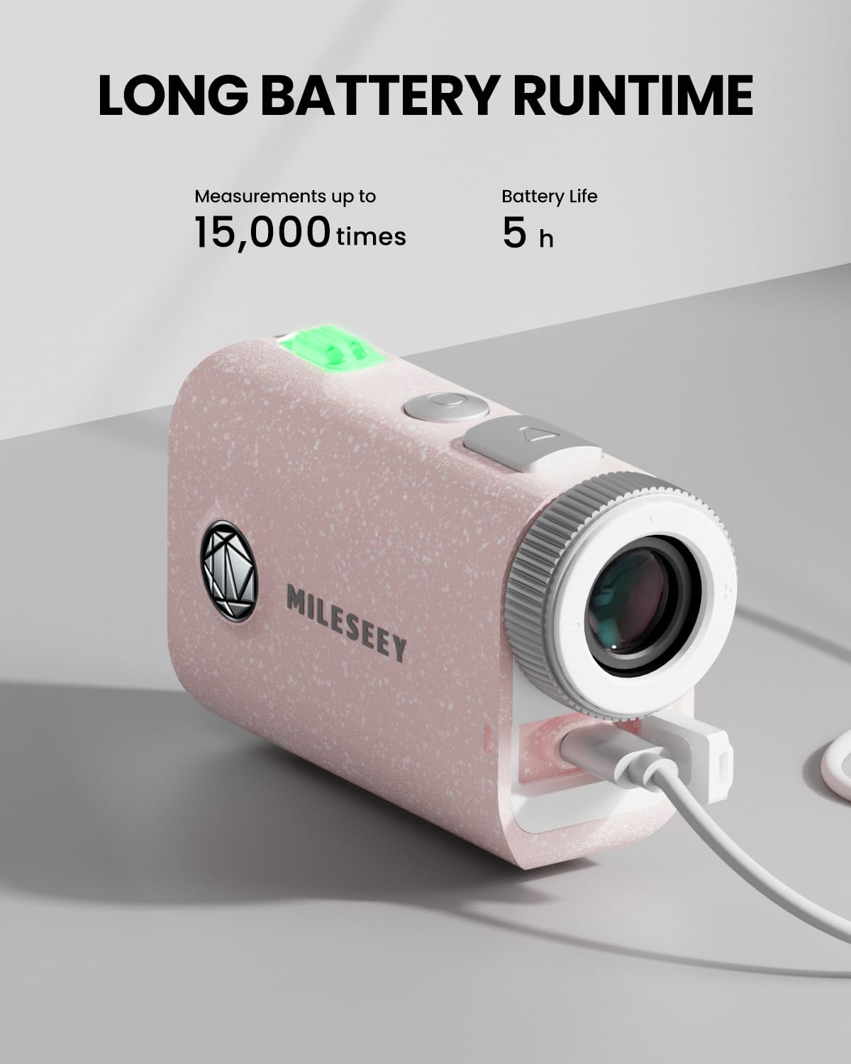 Haut de Gamme de Poche avec IP65 étanche, 1000 Yards telemetre Golf Rechargeable, 0.1S Rapide Drapeau de Verrouillage de Vibration pôle, telemetre Laser Golf
