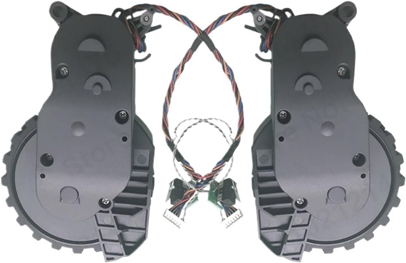 Left and Right Walking Module Driving Wheel Accessories Compatible for Roborock S7 S70 S75 S55 Max Sweeping Robot Spare Parts(Left Right Wheels)