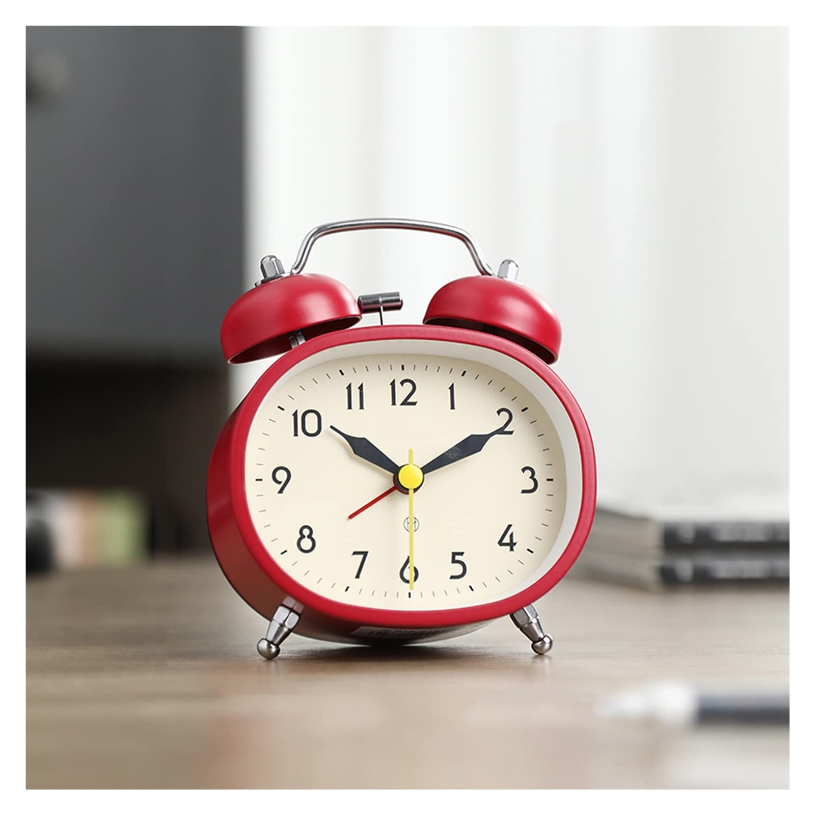 BMKGODN alarm clock， Minimalism Loud Volume Alarm Desktop Clock for Students Children's Room Gifts(Red)