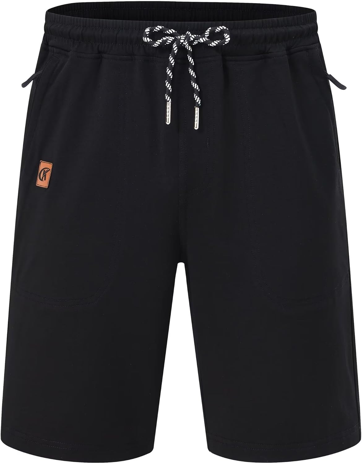 QPNGRP Men's 9" Inseam Zipper Pocket Stretch Shorts - Image 3