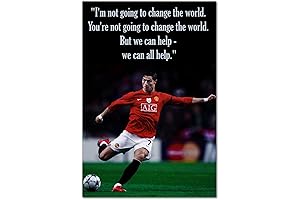 CR7 Cristiano Ronaldo Poster 02: Inspirational Soccer Wall Art for Motivation