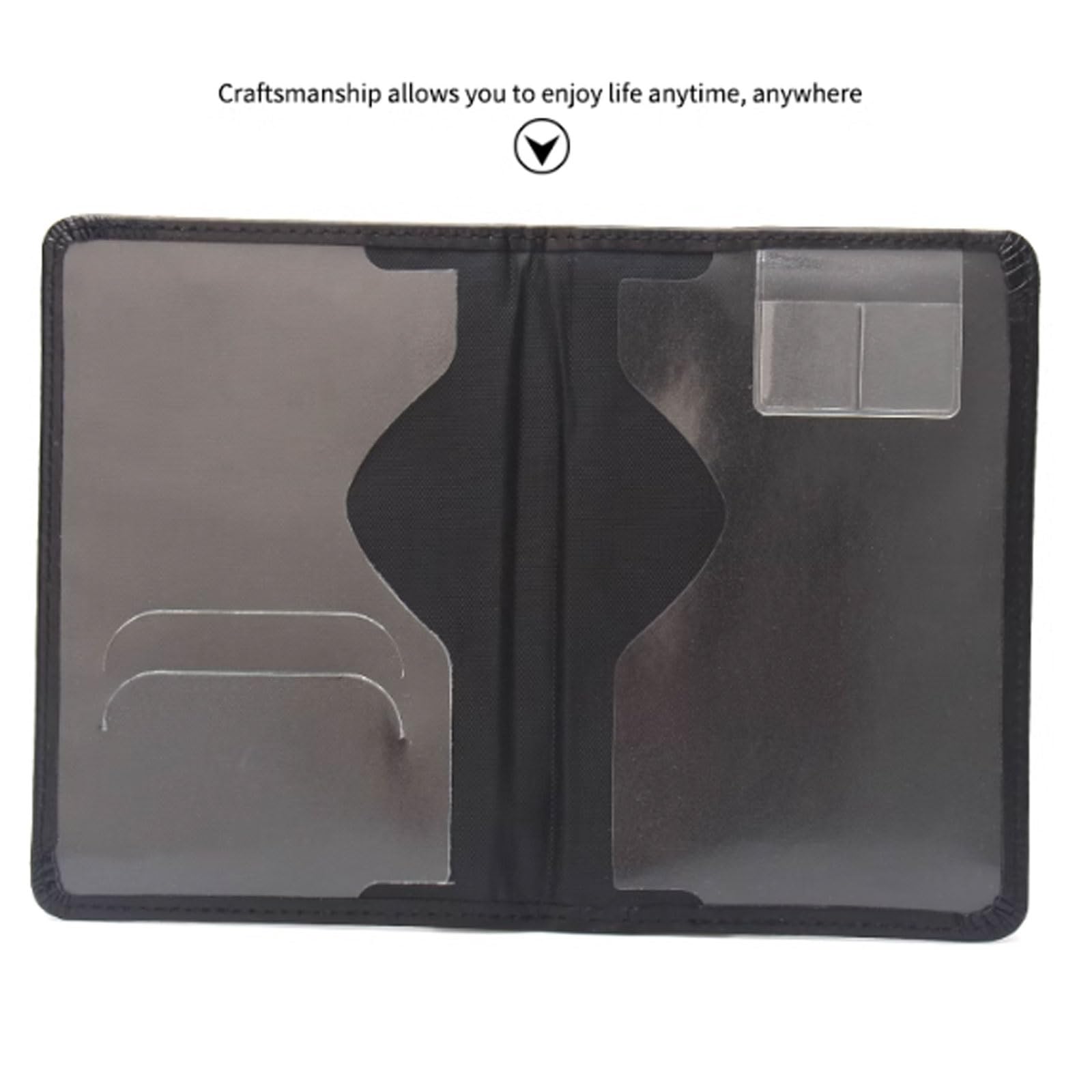 Singapore Custodia protettiva per passaporto, unisex, design compatto, nero, One Size, Stile unico