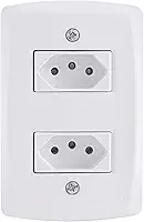 Tramontina Conjunto 2 Tomadas 2P+T 20 A 250 V 4x2 Lux2 Branco