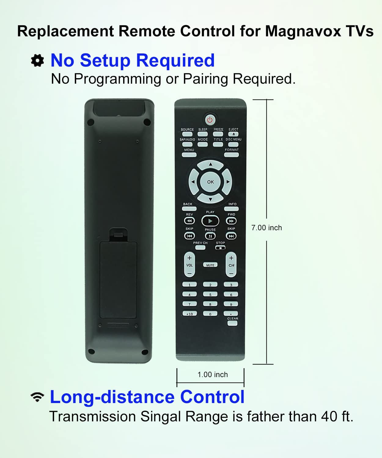 Amazon | JISOWA 交換用 リモコン ユニバーサル Magnavox LCD HD TV