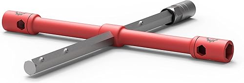 Miniatura 3 de GTE HERRAMIENTAS - Juego de llaves de llanta compactas universales de 26 pulgadas, removedor de hierro y tuercas de llanta superfuerte, 2 veces más