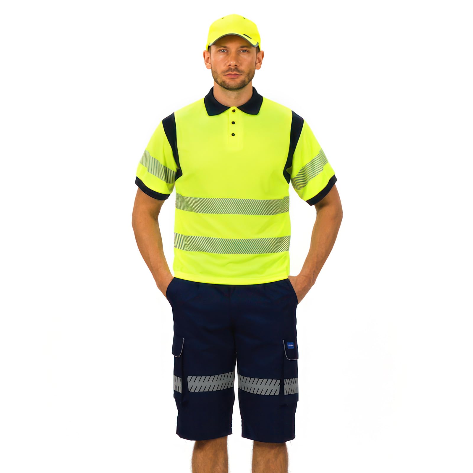 AYKRM Polo de sécurité Haute visibilité