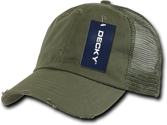 Amazon.com: Vintage Washed Adjustable Mesh Trucker Baseball