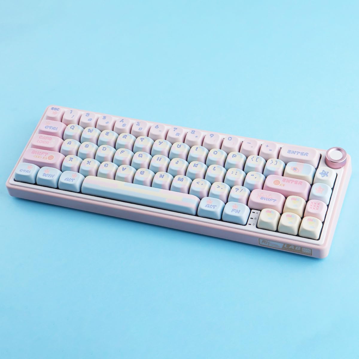Sunzit MOA Profile Cute Keycaps,126 Keys PBT Patchwork Candy Custom Keyboard Keycaps 60 65 75 100 Percent,Dye-Sublimation Key caps Set for Cherry Gateron MX Switches Mechanical Keyboard