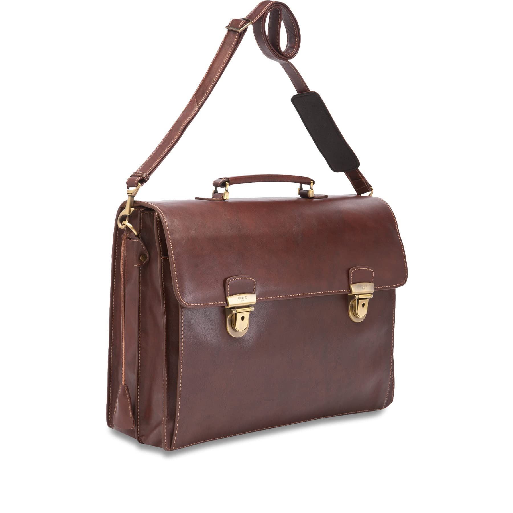 Picard Herren Aktentasche TOSCANA aus Rindsleder OneSize | mit Steckverschluss | Aktentasche | Business