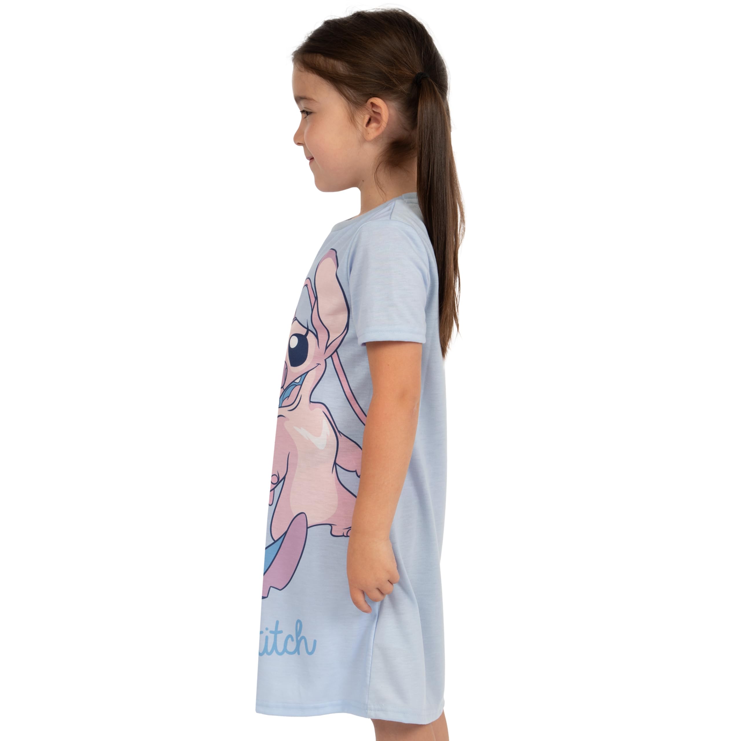 Disney Lilo und Stitch Schlafanzug | Angel Nachthemd Mädchen | Offizielle Stitch Merchandise