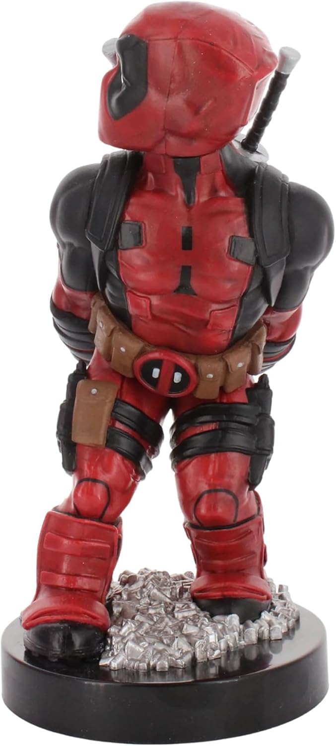 Exquisite Gaming: Marvel: Deadpool 3 'Bringing Up The Rear' Repaint - Controller originale Cable Guys e supporto per telefono, supporto per dispositivo da collezione, figura
