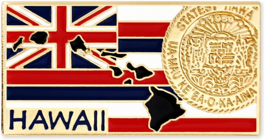 PinMart Hawaii state shape lapel pin