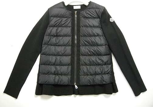 Amazon | [モンクレール] ニット切替フリル ダウンジャケット ダウン